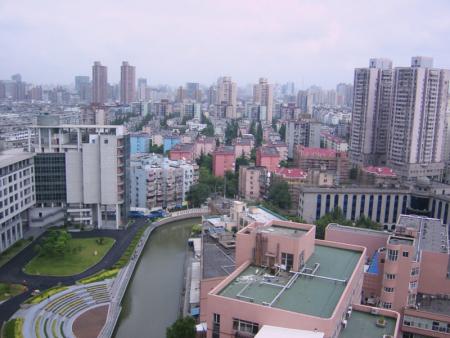 Der erste Blick auf Shanghai